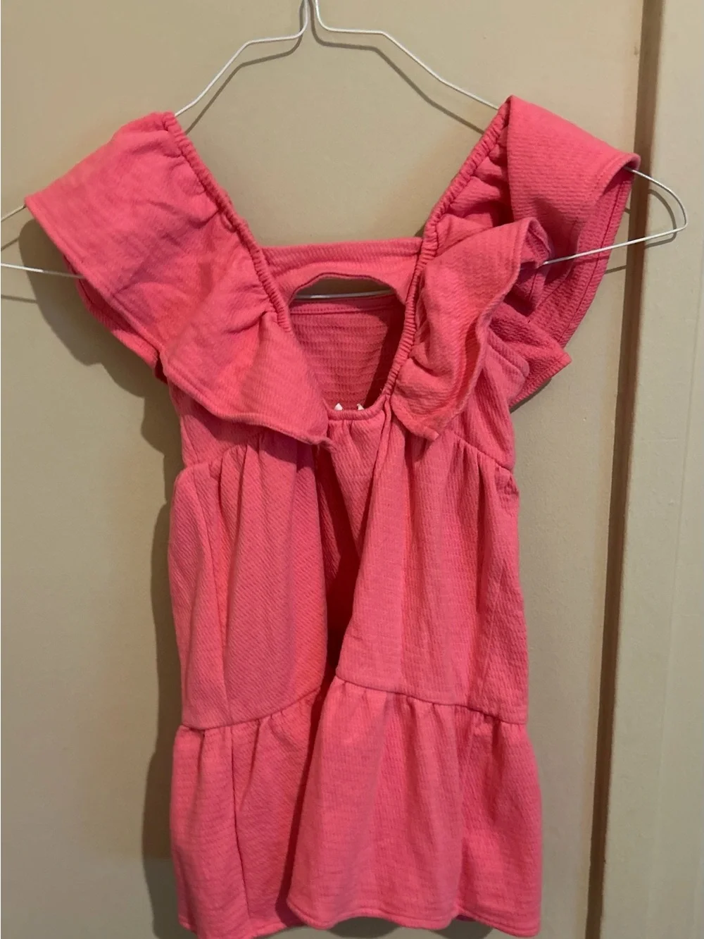 GAP Pink Ruffle Tiered Sundress